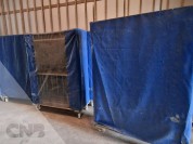 Foto van Bloemenkarren